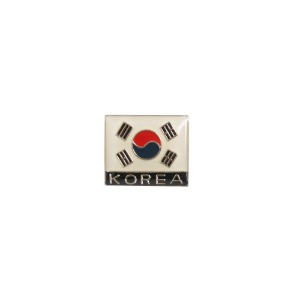 태극기 KOREA 뱃지